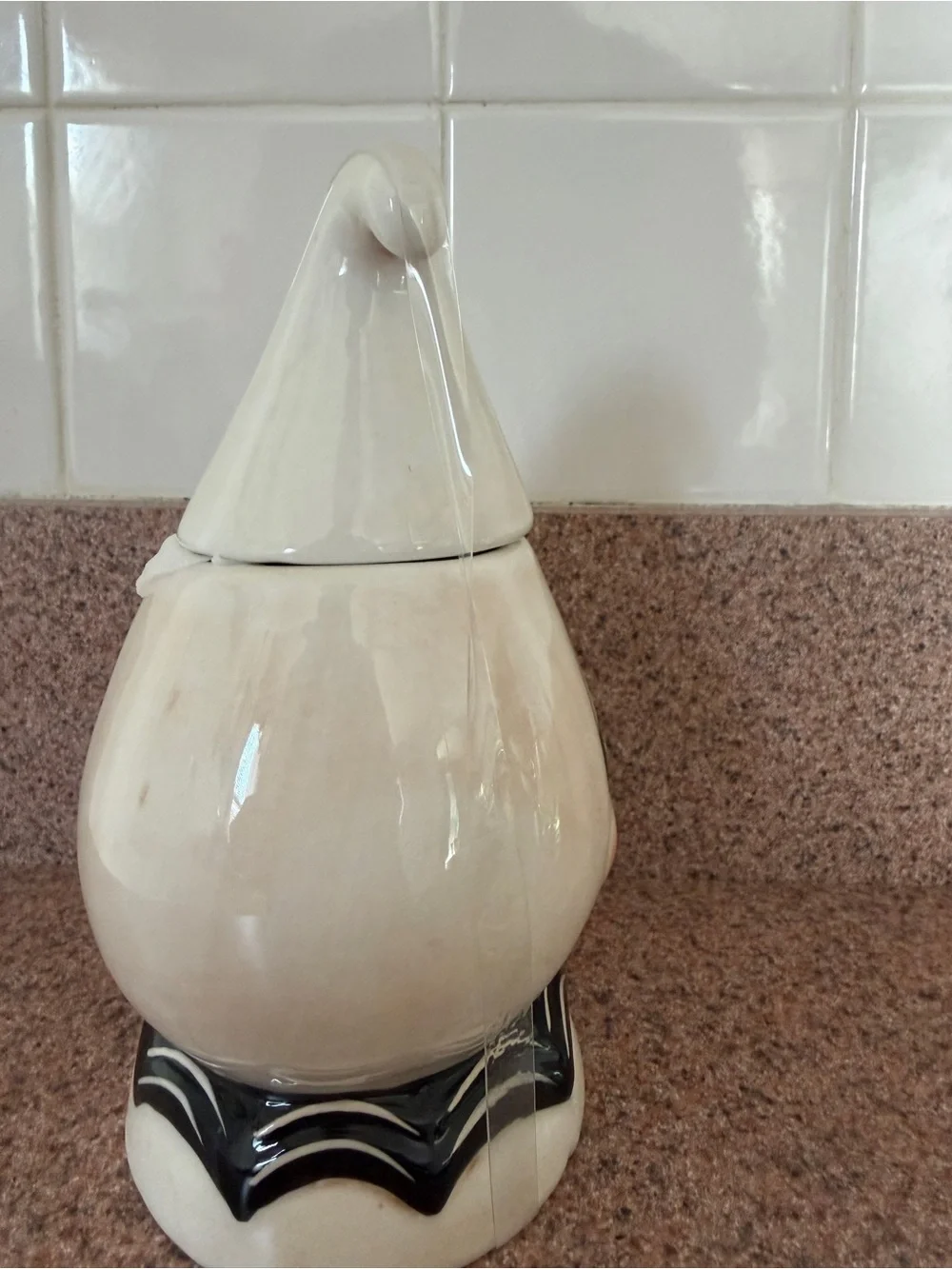 New Johanna Parker Retro Halloween Ceramic Gus Ghost Cookie Jar Canister 7